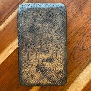 Black and gold clutch/wallet